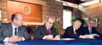 From left: Dr. Patricio Navarro Donoso, Dr. Ramón Blasco Sanchéz, Dr. John Johannes, and Dr. Gary Gabriele