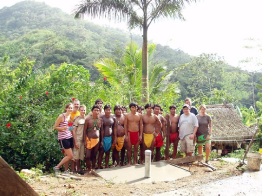 Villanova Engineers in Embera Puru, Panama.