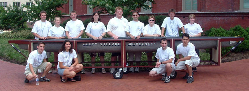 Villanova’s 2004 Concrete Canoe Team.