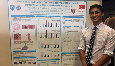 Zachary Ellenhorn ’18 ChE’s research demonstrates improvements in endoscopic surgery for esophageal cancer.