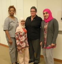Tracy Swift-Merrick, mentored Mudhar Al Adawi and Zayana Al Saudi along with Dr. Elizabeth Petit de Mange.