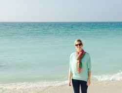 Katie Hooven on the Persian Gulf