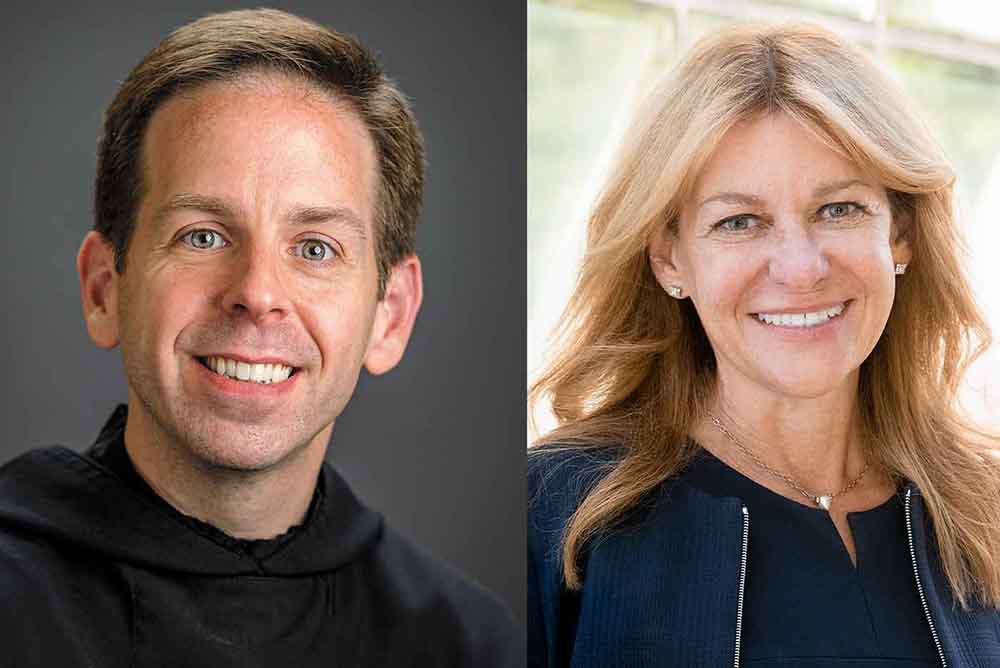 Headshot of the Rev. Kevin DePrinzio and Dr. Michele Marcolongo