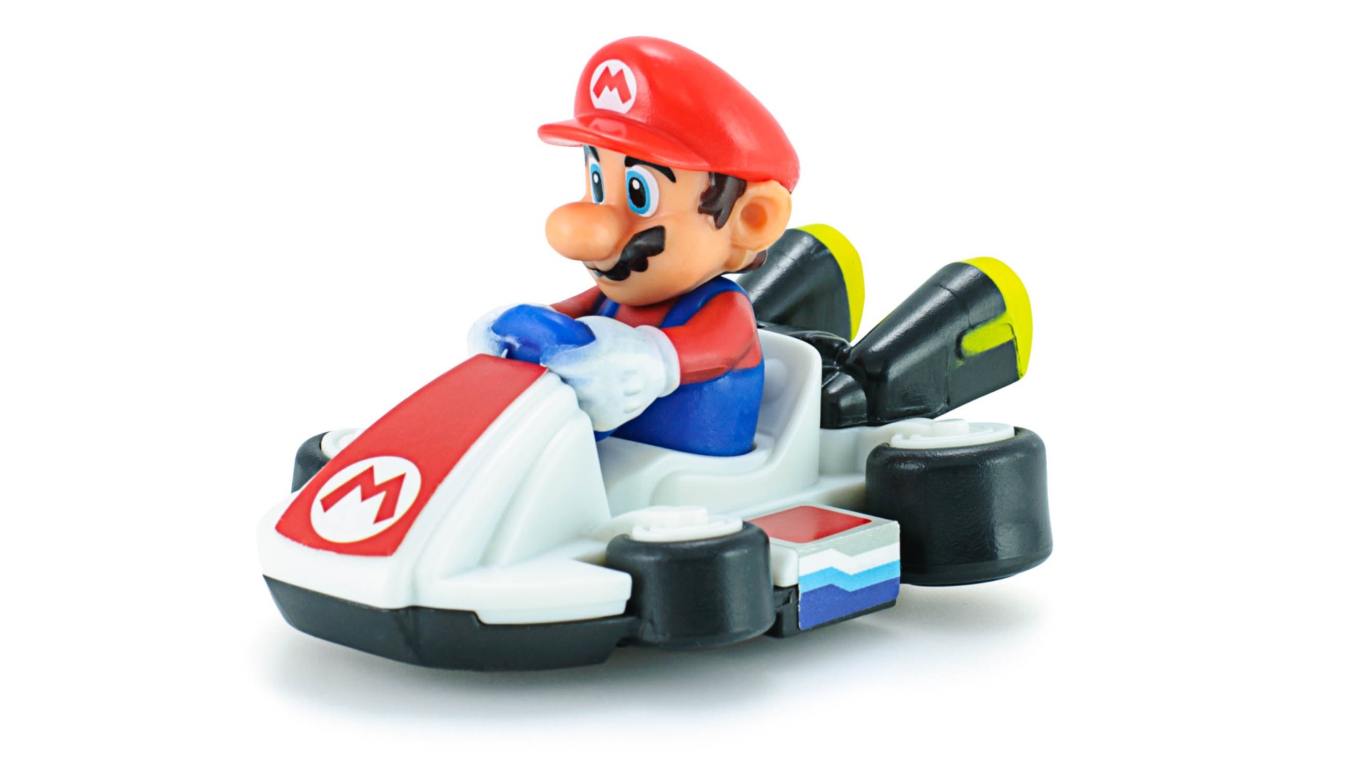 Figurine of Super Mario on a Kart from the Nintendo game Mario Kart.