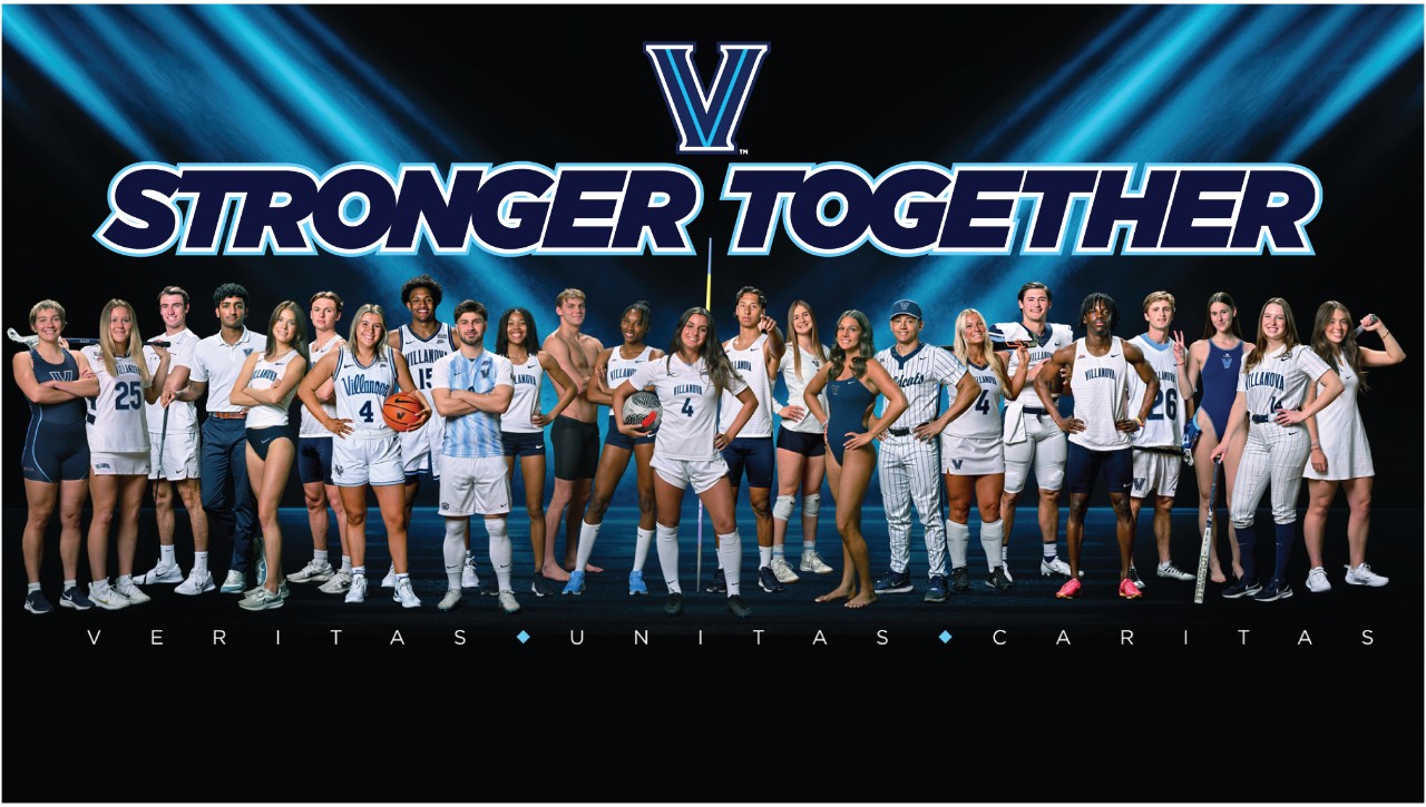 A photo of one student-athlete from each of Villanova's 24 varsity sports in 2024