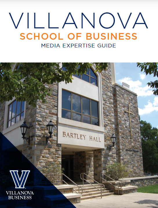Front cover of the Villanova School of Business Faculty Expertise Guide