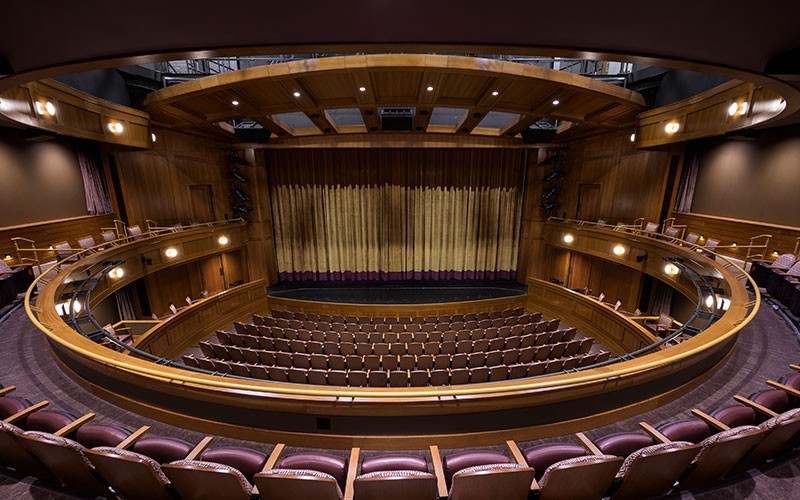 Main Stage of the Mullen Center for the Performing Arts.