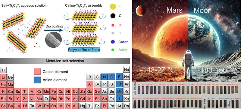 Universal salt-assisted assembly of MXene from suspension on polymer substrates