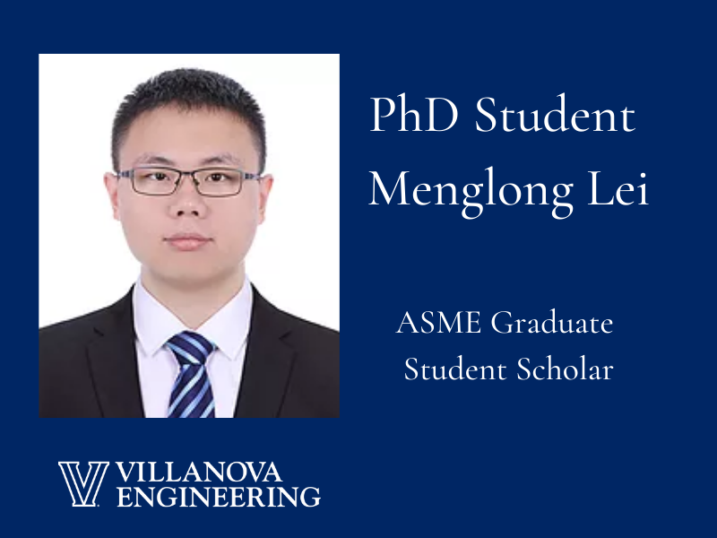 PhD student Menglong Lei PhD student Menglong Lei