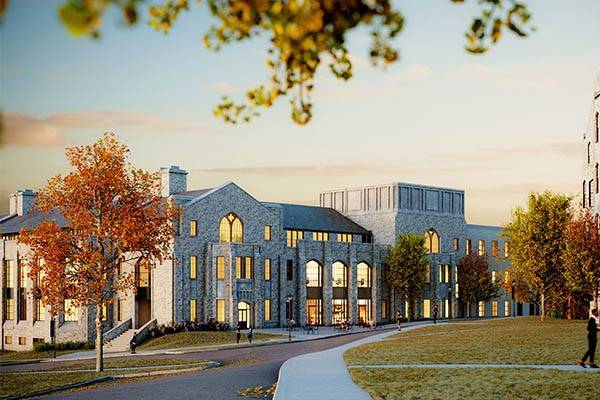 A rendering of the new engineering building. 