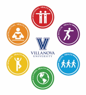 The six dimensions of health and well-being at Villanova