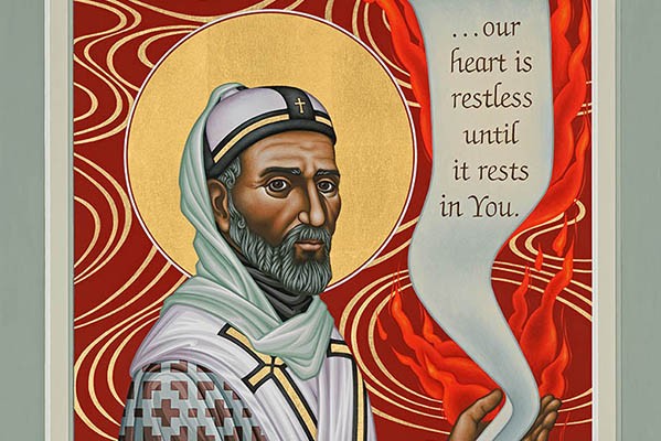 Icon of Saint Augustine of Hippo by Nancy Oliphant