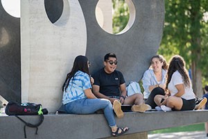 Students sitting at Oreo