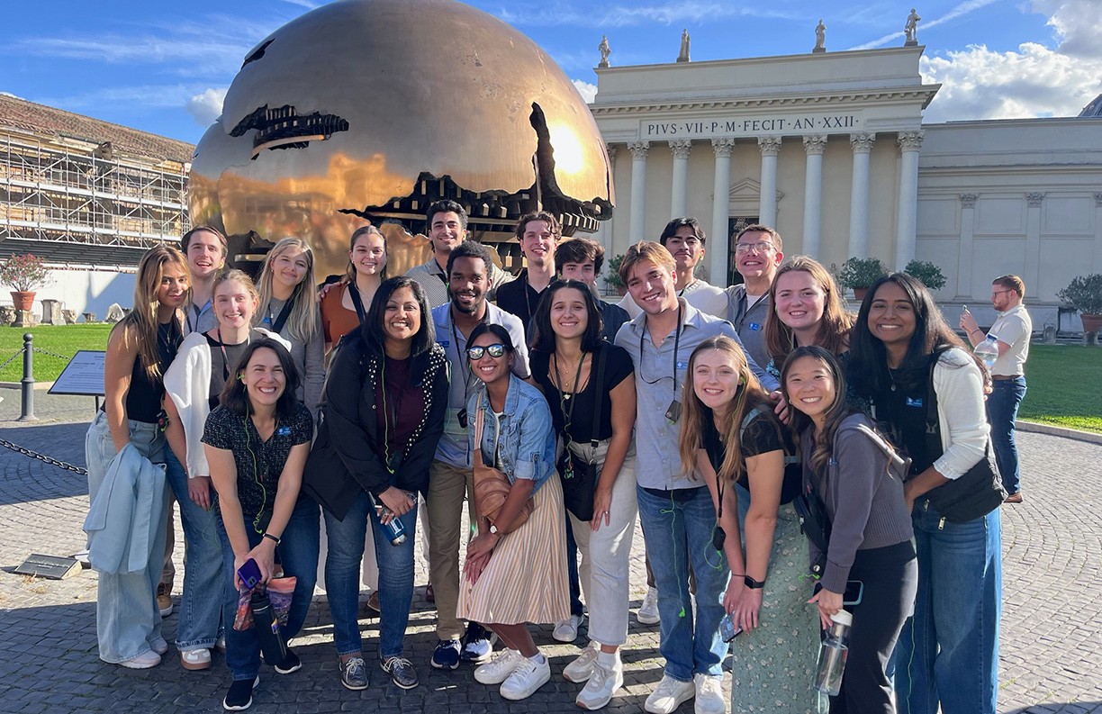 Students and faculty at the Synod in October 2024. Students and faculty at the Synod in October 2024.