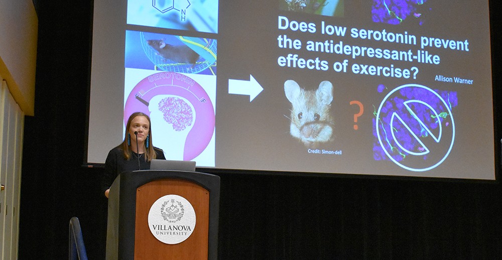 Allison Warner '22 MS presents at the Graduate Research Symposium