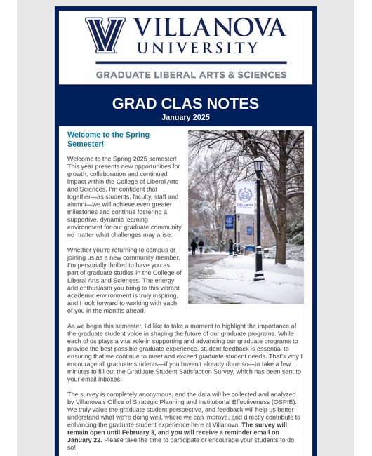 Grad CLAS newsletter