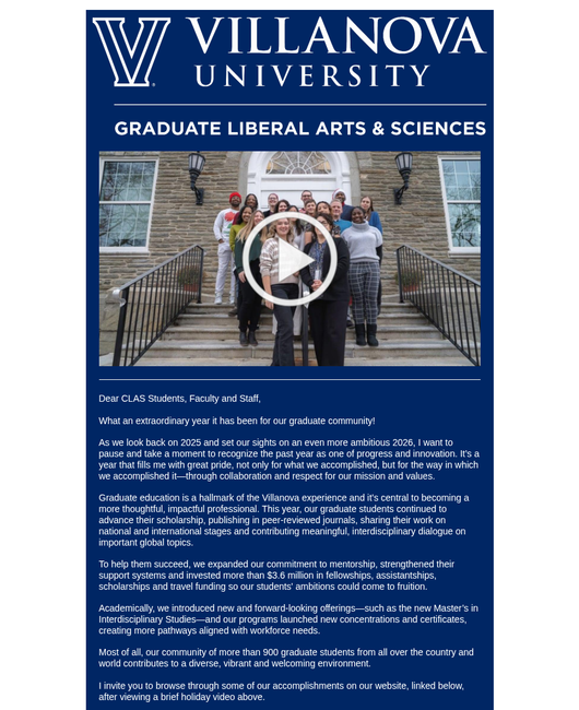 Grad CLAS newsletter Grad CLAS newsletter