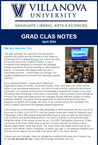 thumbnail of graduate studies newsletter