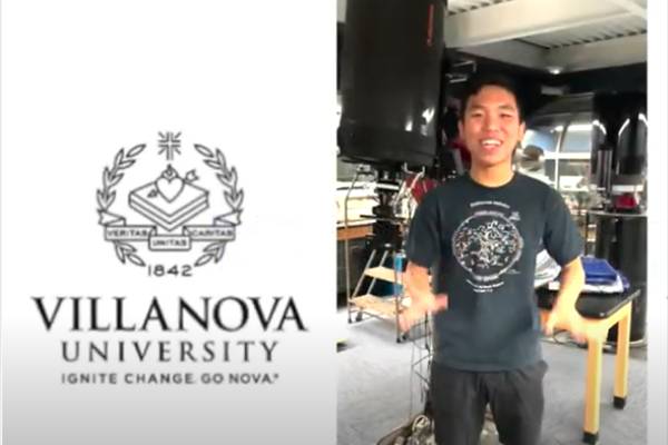 Screenshot of YouTube video featuring a student testimonial