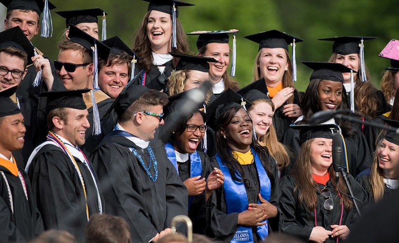 Students rejoice at Commencement.