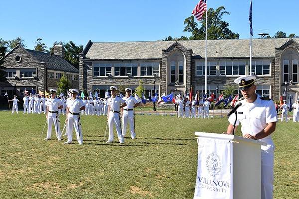 Battalion of Midshipmen conduct a formal  parade