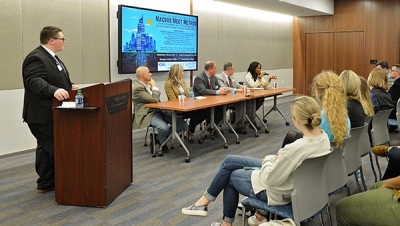 Villanova MPA alumni leading a local government panel