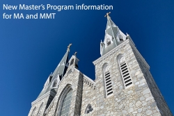 Text at top reads: MMT in Chaplaincy Education, photo is of St. Thomas of Villanova Church