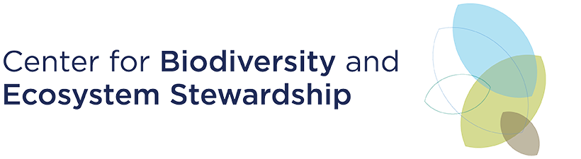 "Center for Biodiversity and Ecosystem Stewardship" as stylized text with graphic element on the right.