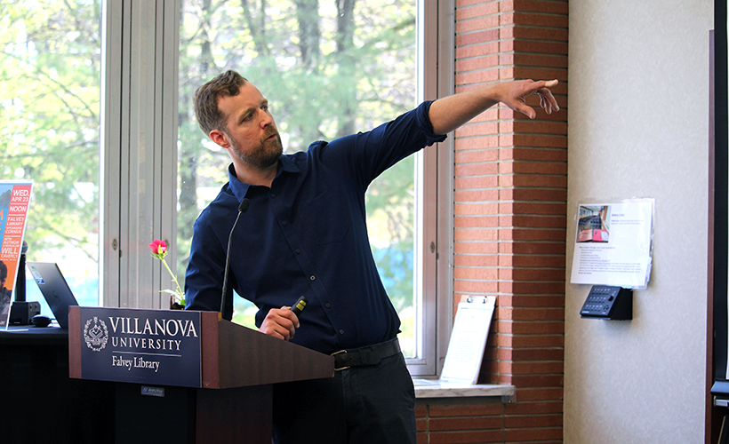 image professor at podium