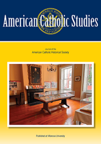 Cover of the American Catholic Studies journal