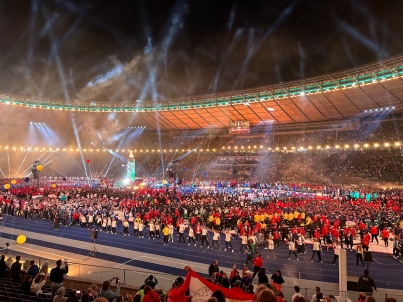 Berlin's Olympiastadion is filled with spectators at the Special Olympics World Summer Games opening ceremony