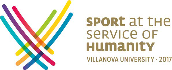 Image of colorful sport at the service of humanity logo