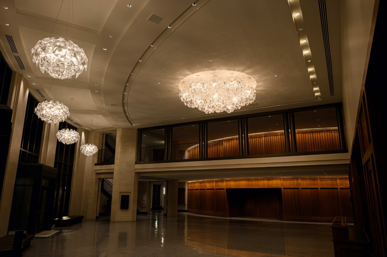 image of main lobby of the performing arts center