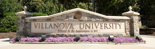 Villanova University campus sign