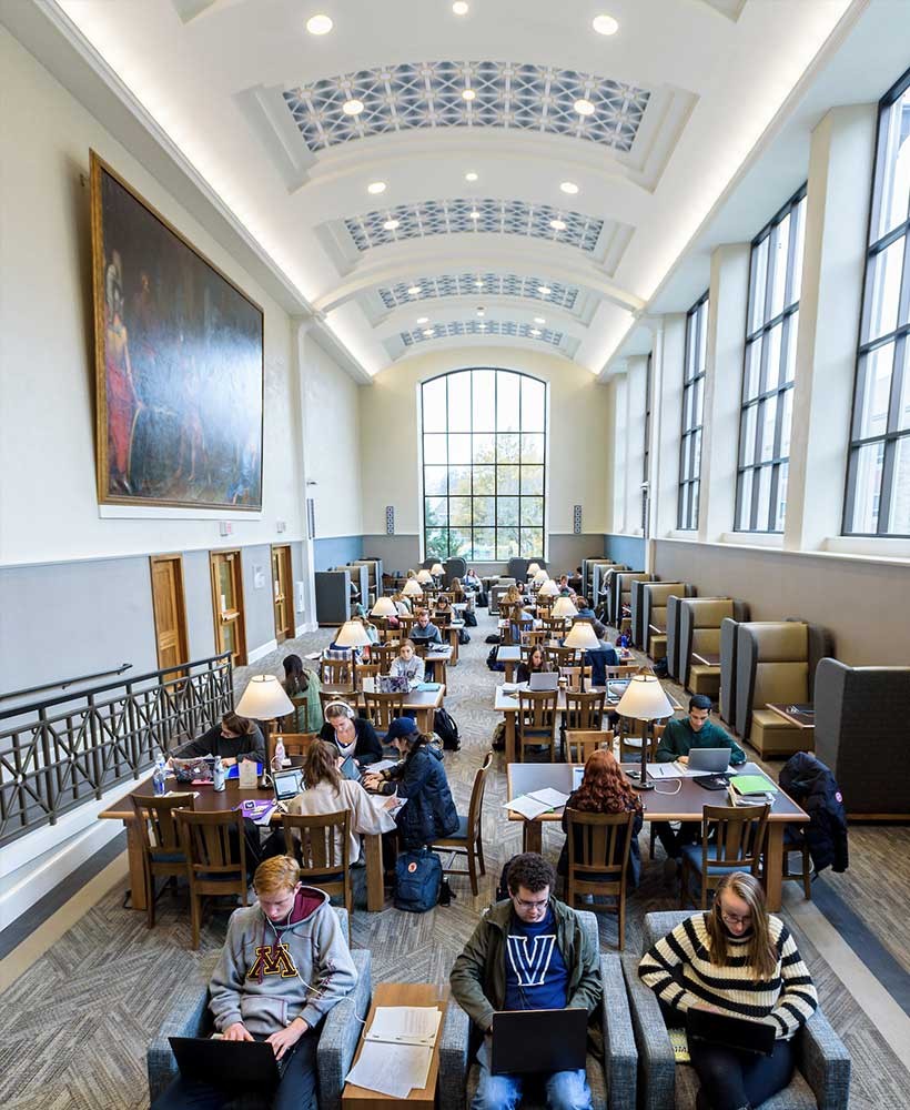 The Reading Room in Falvey Library