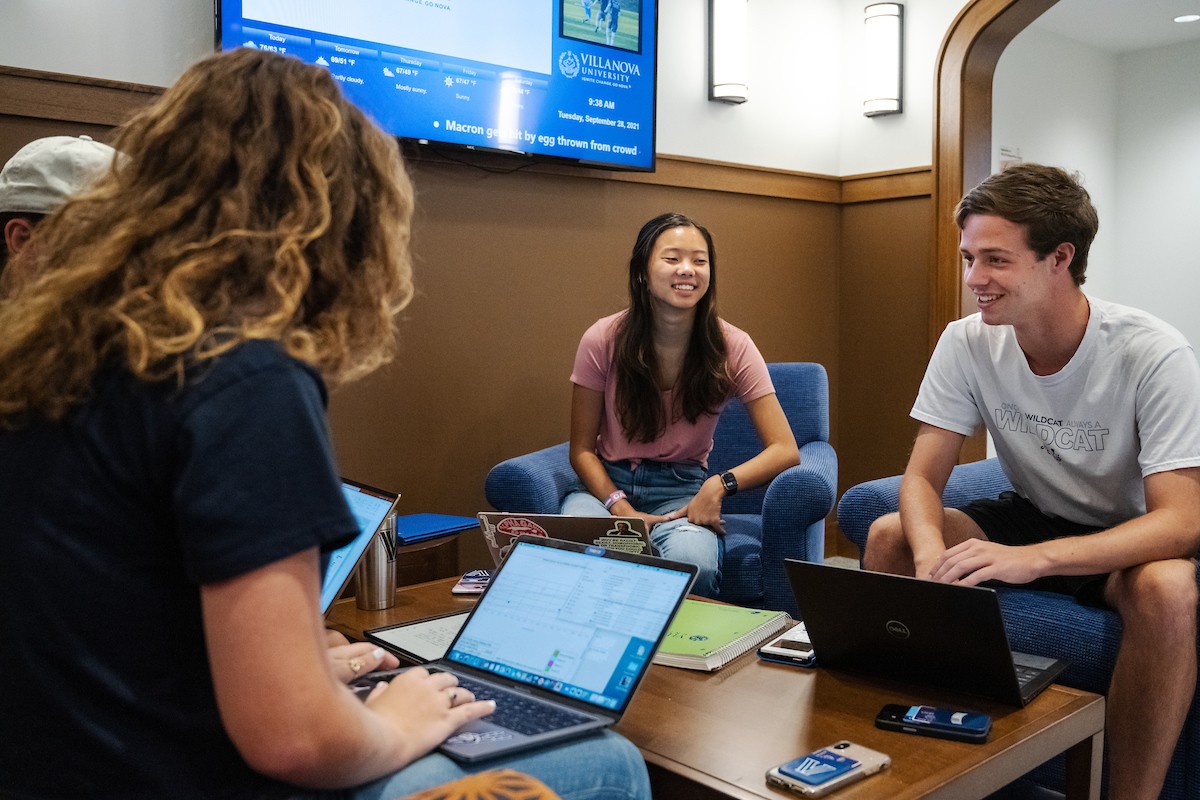 Students Study in a Residence Hall