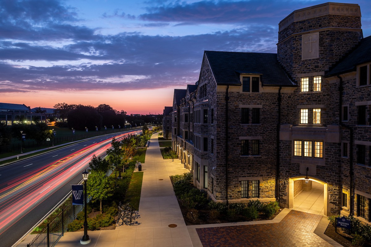 A View of the Commons at Night