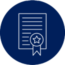 Icon representing resume.