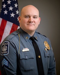 John Tiedemann, Police Sergeant in the Public Safety Department.