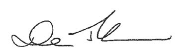 Dave Tedjeske signature