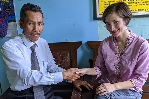 Sabrina Verleysen in Indonesia