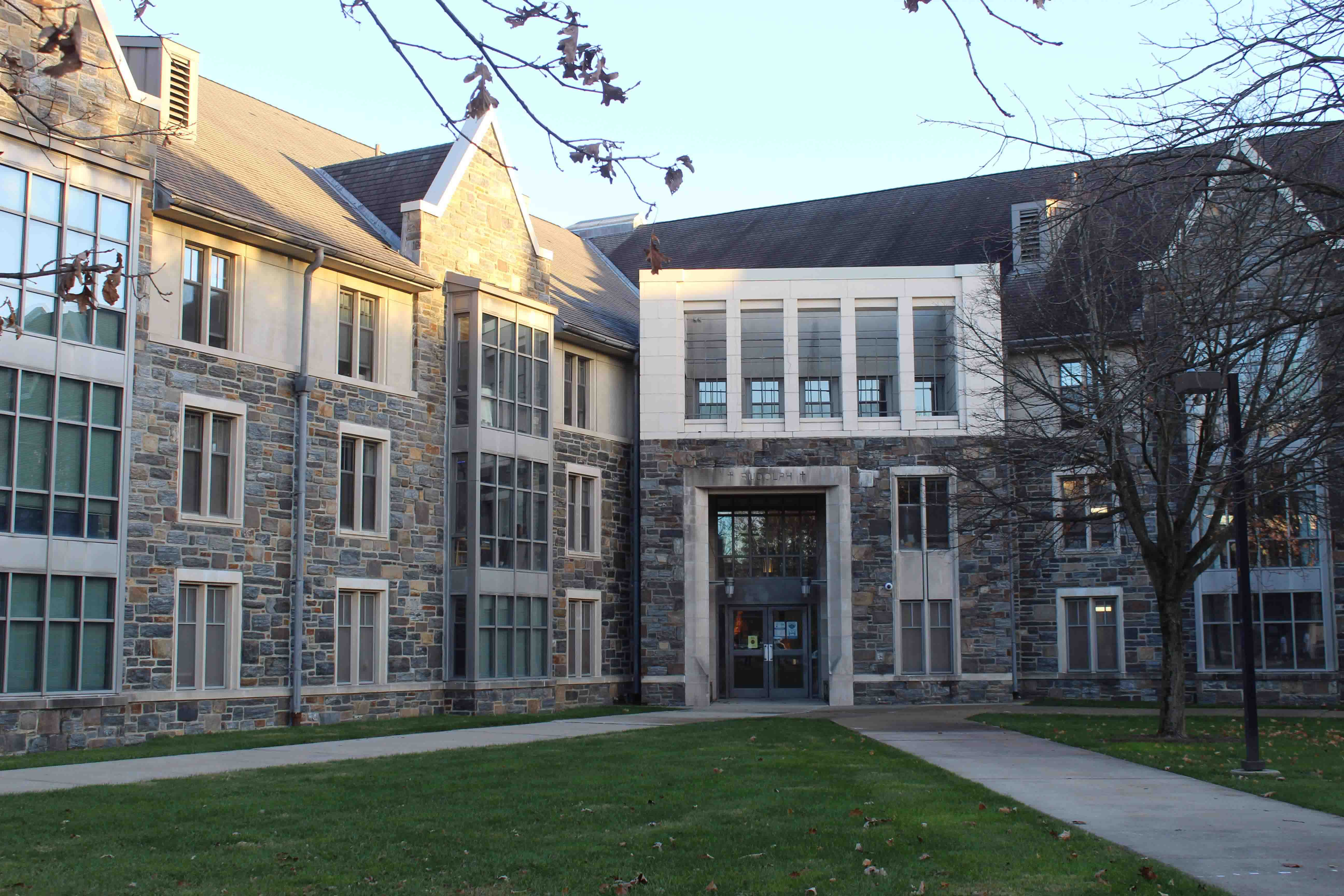 Exterior of Rudolph Hall on Villanova's campus.
