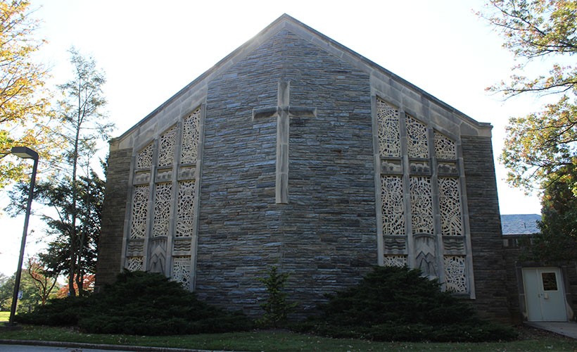 Exterior view of St. Mary's Hall on Villanova's west campus.