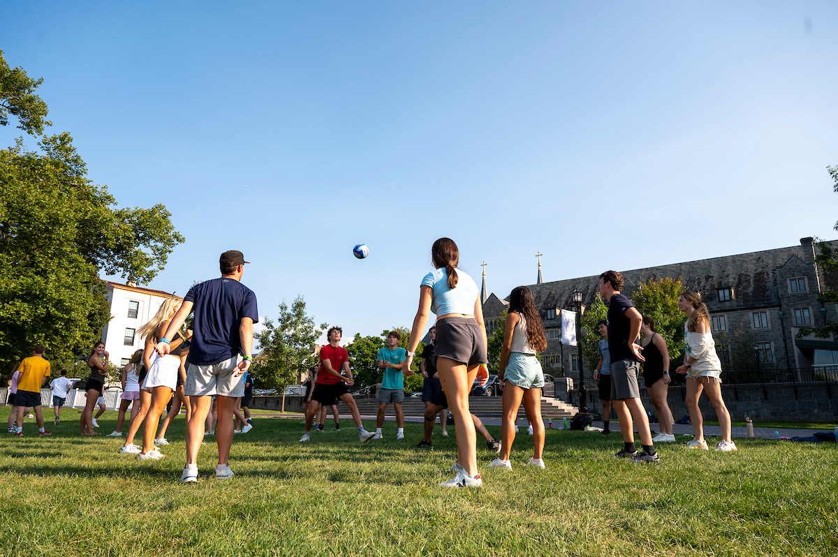 Students at Orientation