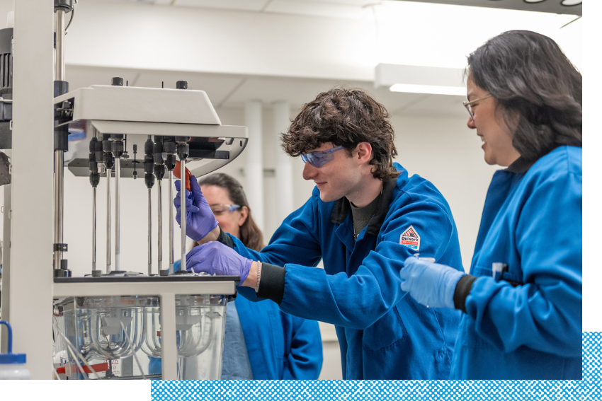 Student working in an Engineering lab