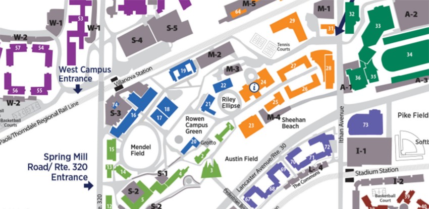 Snippet of campus map