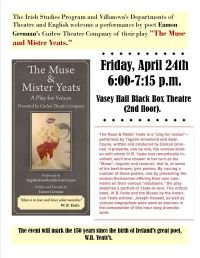 Poet Eamon Grennan and the Curlew Theatre Company presents Grennan’s play "The Muse & Mister Yeats"