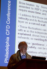Dr. D. Brian Spalding at the College’s CFD Symposium 