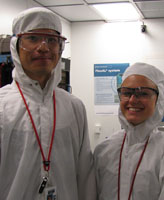 Julie Bellfy ChE ’11 (right) with Jonathan Shaw, graduate student at Cornell University