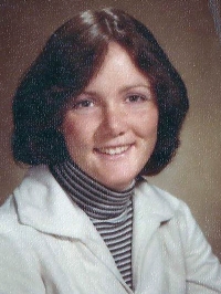 Senior year photo of Eileen Maginnis, 1979. 